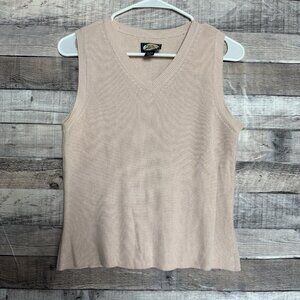 Tommy Bahama Size Small Silk and Cotton Women’s Pink Sweater Vest